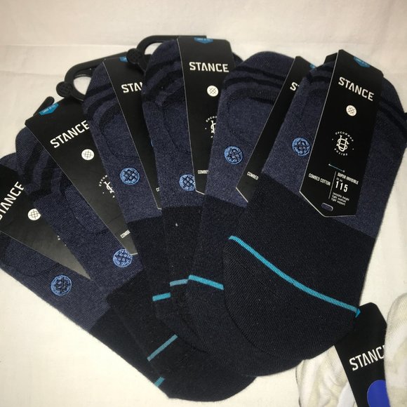 Stance Navy Invisible Ankle Socks Large 9-12 New - Picture 2 of 3